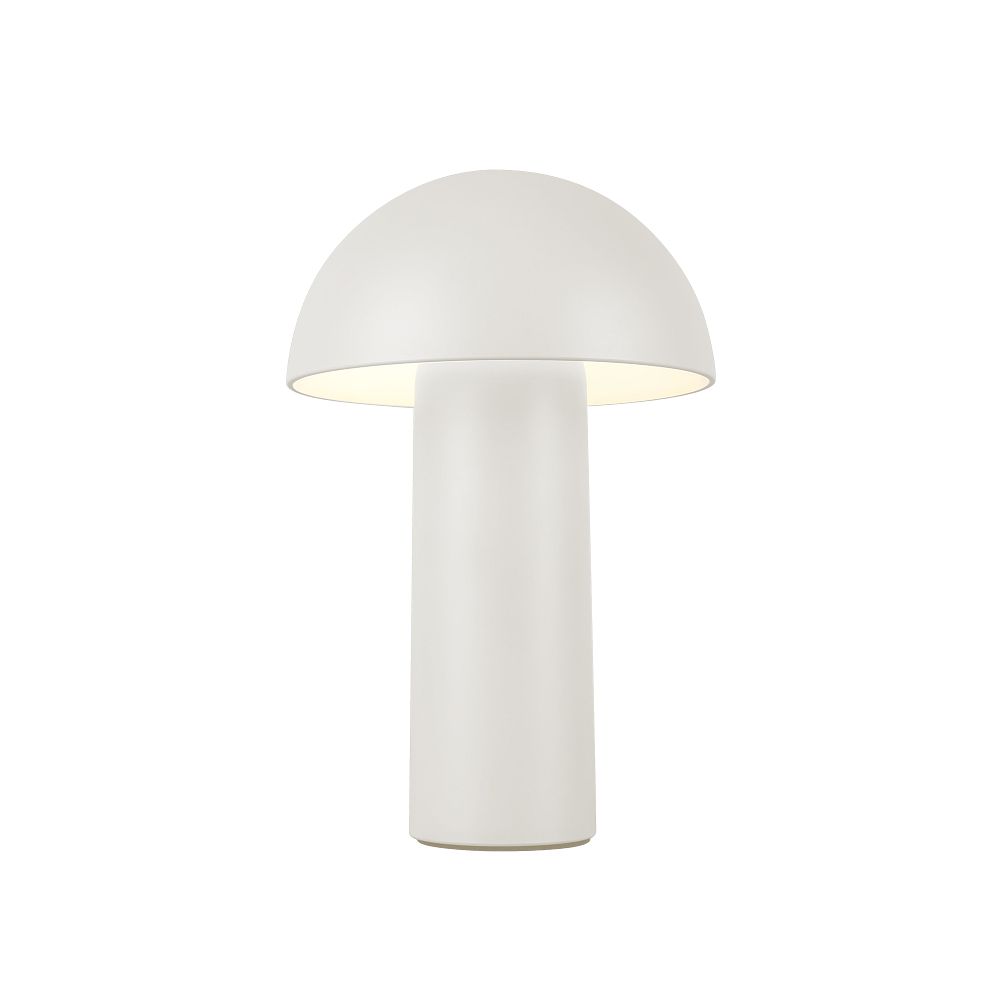 Donnellon LED Table Lamp (10.2") - 10.2", Cream