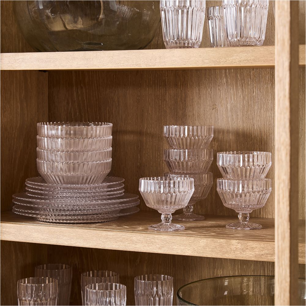 Archie Glass Dinnerware Collection - Archie 12-Piece Dinnerware Set Ginger