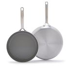 GreenPan™ GP5 Stainless Steel 2-Piece Frypan Set