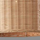 Louisa Rattan Flush Mount (12")