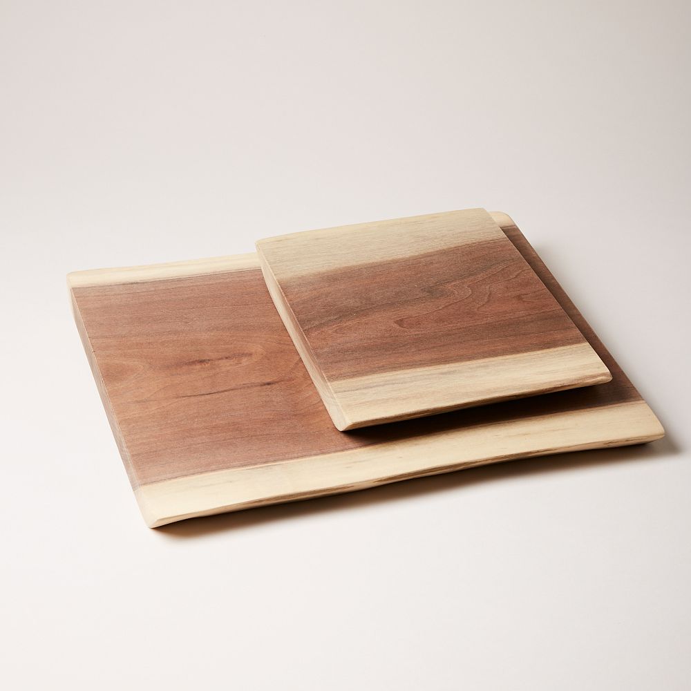 Farmhouse Pottery Live Edge Walnut Board - 15 Inches, Walnut