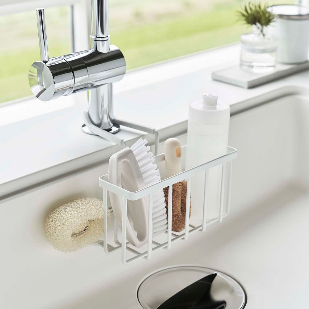 Yamazaki Faucet-Hanging Sponge Caddy