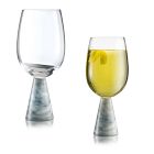 Marble &amp; Glass Wine Glasses (Set of 2)