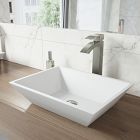 VIGO Vinca Rectangular Vessel Sink