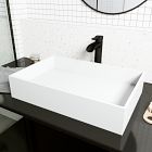 VIGO Montauk Rectangular Modern Matte Vessel Sink