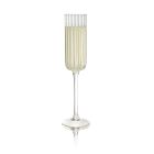 Stripe Champagne Flute Glasses (Set of 4)