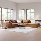 Harmony Modular Leather 4-Piece Sectional (122")