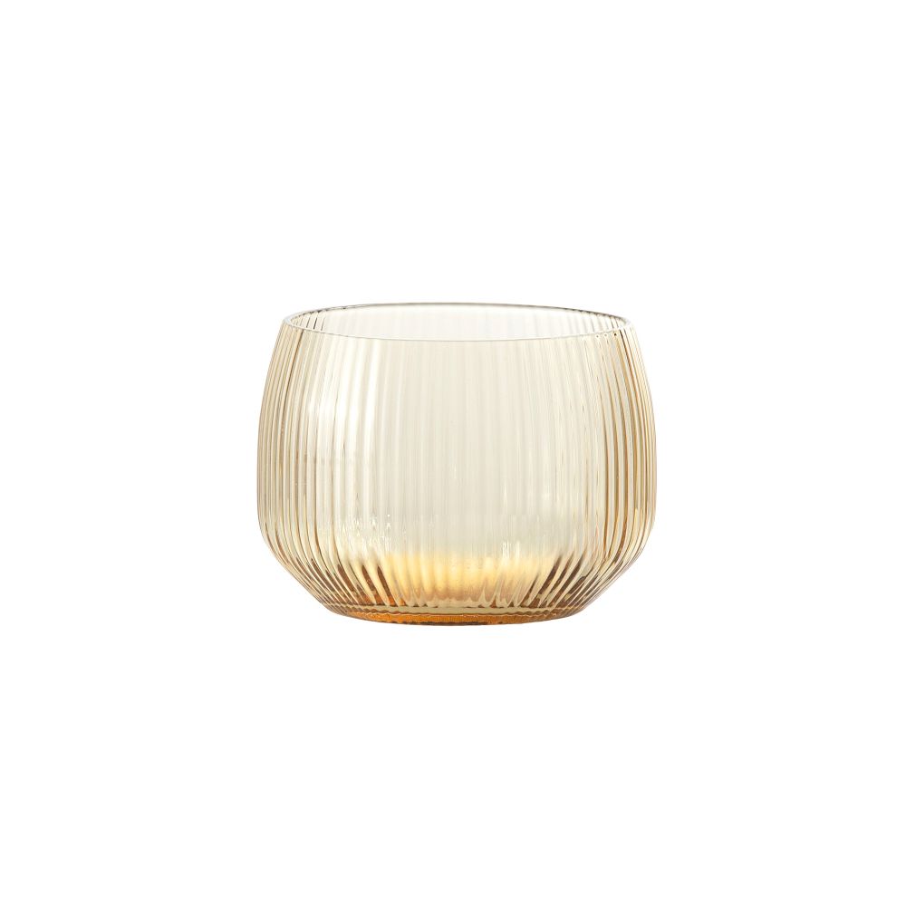 Estiva Textured Short Tumblers, Ginger Gold (Set of 4)