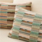 Crewel Multi Geo Block Pillow Cover
