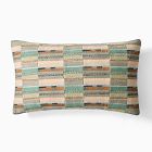Crewel Multi Geo Block Pillow Cover
