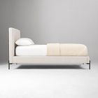 Emmett Channeled Bed - Metal Legs
