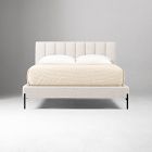 Emmett Channeled Bed - Metal Legs