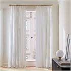 Pleated European Flax Linen Light-Filtering Curtain