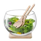 Serve Salad Set w/ Oak Base