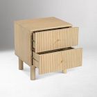 Vessica Fluted Mini Nightstand (18")