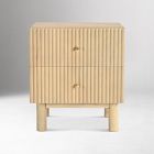 Vessica Fluted Mini Nightstand (18")
