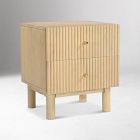 Vessica Fluted Mini Nightstand (18")