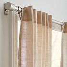 Sheer Crosshatch Curtain (Set of 2) - Sand
