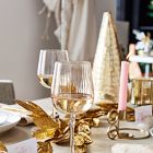 Hammered Glass Tree Objects - Gold