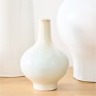Reactive Glaze White Ceramic Vases