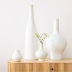 Reactive Glaze White Ceramic Vases