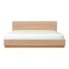 Rina Curved Oak Pedestal Bed