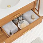 Mid-Century Open Storage Double Bathroom Vanity (63") - Acorn