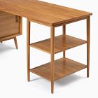 Mid-Century Modular L-Shaped Desk w/ Shelves &amp; Bookcase (70&quot;)