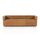 Voohres Leather Channeled Sofa (88.5")