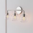 Sculptural 3-Light Globe Sconce