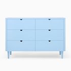 Mitzi 6-Drawer Dresser (48") - Blue