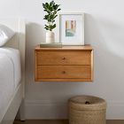 Mid-Century Wall-Mounted Nightstand (18") - Acorn