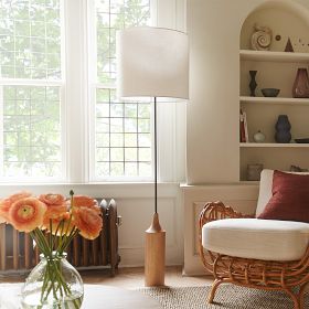 Hudson Wood Base Floor Lamp | West Elm