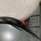 Open Box: Lenox Counter Stool, 26"H - Performance Coastal Linen Dove, Dark Bronze Finish