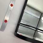 Open Box: Seamless Wall Shelf Mirror, 17"W x 23"H - Matte Black