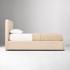 Emmett Nontufted Low Profile Bed - Wood Legs