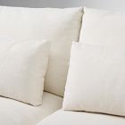 Close-up of the white cushions on the Harmony Extra Deep Sofa.