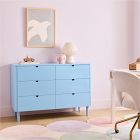 Mitzi 6-Drawer Dresser (48") - Blue