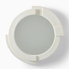 Round Deconstructed Wood Wall Mirror