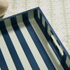 Wide Stripe Lacquer Tray