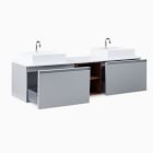 Baylor Floating Open Storage Double Bathroom Vanity (72")