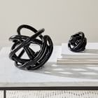 Decorative Black Glass Knot