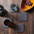 Black Slate Coaster Sets