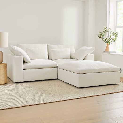 Harmony Modular 3-Piece Small Ottoman Sectional (86")