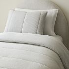Heathered Linear Comforter &amp; Shams