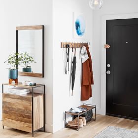 Industrial Wood Wall Mirror | West Elm