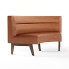 Novak Leather Banquette - Horizontal Tufting