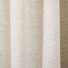 European Flax Linen Blackout Curtain w/ Tie Top