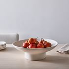 Pure Ceramic Footed Decorative Bowl