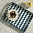 Wide Stripe Lacquer Tray